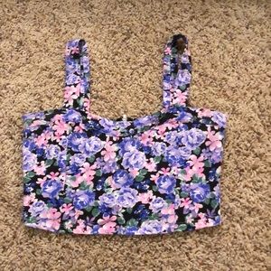 Floral crop top